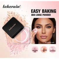 2-in-1 Brightening Correcting Loose Powder Waterproof Sweat-proof Oil Control Matte Setting Powder