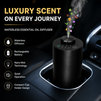 Rechargeable Waterless Essential Oil Diffuser Cordless Aromatherapy Car Diffuser with Timing Setting and 3 Fragrance Levels image 4