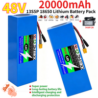 Original 48V 13S5P 20Ah Battery Large Capacity Electric Kick Scooter Lithium-ion Batter 48V Battery Pack for 200W-1000W Motor