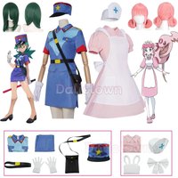 ❤️❤️❤️Nurse Joy Officer Jenny Cosplay Costume Wig Uniform Dress Carnival Comic con Game Anime Party Clothes s Woman Plus S❤️⭐️❤️