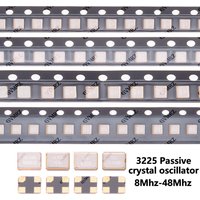 10PCS 8Mhz 16Mhz 20Mhz 24Mhz 25Mhz 32Mhz 40Mhz 48Mhz SMD 4P 3225 Passive crystal oscillator 26Mhz 27Mhz