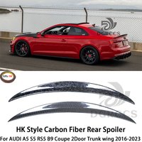 For AUDI A5 S5 RS5 B9 Coupe 2Door HK Style Carbon fiber Rear Spoiler Trunk wing 2017-2025 Carbon Fiber