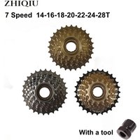AliExpress ZHIQIU Bike Freewheel, 7 Speed 14-28T, Bicycle Freewheel Threaded Type,Cycling Replacement Part