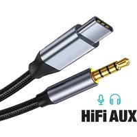 1/1.5/2m Type-C To 3.5mm Jack AUX Cable Type C to 3.5mm Audio Adapter For Phone Headphones Car HIFI Stereo Sound Audio Connector