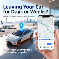 Kabelloser Auto-GPS-Tracker mit Diebstahlschutz, Globale Echtzeit-Fahrzeugverfolgung mit IoT-SIM, Geo-Fence & Vibrationsalarm, 15+ Tage Akkulaufzeit