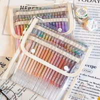 Color Pen Pouch Hand Accounting Large Capacity Pen Storage Bag Can Hold 36/108 Gel Pens Case Portable Stationery Bag