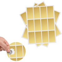 100pcs 25mmx50mm Gold Silvery Scratch Off Sticker Labels DIY Adhesive Scratch Off DIY Password