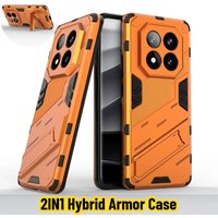 2IN1 Hybrid Armor Magnetic Hard Phone Case For Xiaomi Redmi Note 15 14 Pro Plus 4G 5G Shockproof Matte Bracket Protective Cover