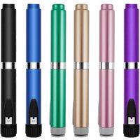 60 Unit Reusable Peptide Pen Injector, Adjustable Dose Dial Insulin Injection Pens Compatible with 3ml Cartridges, Clear Scale