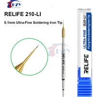 RELIFE 210-LI 0.1mm Ultra-Fine Soldering Iron Tip Special For Screen Jumper Rapid Temperature Rise For 210 Soldering Station