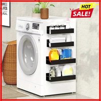 2pcs Magnetic Storage Shelf Household Kitchen Refrigerator Washing Machine Side Hanging Storage Rack, Multifunctional Storage