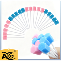 20Pcs/Pack AG Dental Disposable Oral Sponge Swab Tooth Cleaning Mouth Swabs With Stick Tooth Cleaning Sponge Stick Oral Care