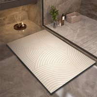 Tapis de bain super absorbants, tapis antidérapant pour la douche, tapis de bain à séchage rapide, tapis de toilette, paillasson lavable
