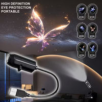 USB Projector Light Romantic Starry Sky Jellyfish Butterfly Projection Lamp LED Night Light for Bedroom Home Decor