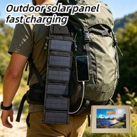 25W-100W Foldable Waterproof USB Solar Charger for Cell Phone Tablet Portable Outdoor Camping Emergency Power Supply EESBAO