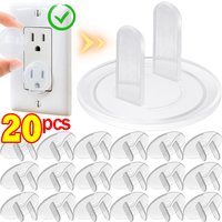 1/20pcs Baby American Standard Electrical Safety Socket Protective Cover Clear Safety Plug Outlet Protection Kid Safety Supplies