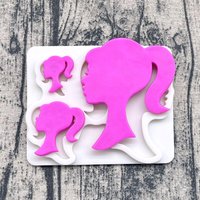 Girl Heart Silicone Cake Baking Mold Sugarcraft Chocolate Cupcake Resin Tools Fondant Decorating Tools