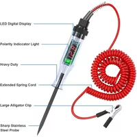 QXNY Test Light Automotive Circuit Tester 5V 12V 24V 36V 48V 90V DC Digital LCD Display Prolong for Sedan,SUV,RV,Truck,Lawn