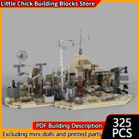 Star Movies Model MOC Building Bricks Space Station Workshop Modular Technology Children Holiday Gifts Assemble Toys Suit