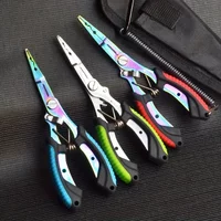Stainless steel color titanium eagle beak fish control pliers for hook and hook removal, multifunctional fishing pliers
