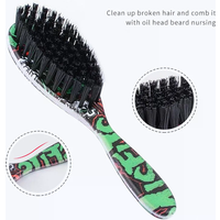 Double-sided Professional Barber Neck Brush Comb Shaving Beard Salon Carving Duster Cleaning Brush Hair Cutting Comb