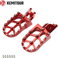 Foot Pegs For Honda CRF150F CRF230F 2003-2023 Motorcycle Foot Pedals Rider Footrest Wide Platform Anti-Slip CNC Aluminum