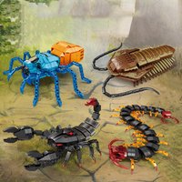 Funny Joy Animals Figures Insect Scorpion Spider Trilobites Centipede Model Building Blocks Educational Toys for Children