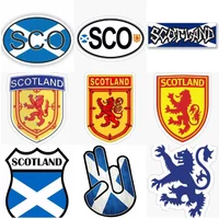 SCO Scotland Flag National Emblem Lion Sticker for Decorate Motorcycle Car Window Camper Table Truck Wall Decal Accessories