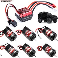 RCZIPROY RC 550 Brushed Motor & 60A ESC Combo Waterproof 12T/21T/29T/35T/55T for 1/10 RC Crawler Truck