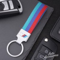 Car Key Chain Weaving Belt Metal Key Ring For BMW X1 X3 X5 M Performance E46 E90 E60 F10 F30 E39 E36 F20 E87 G30 E92 Accessories