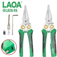 LAOA LA325108/LA325107 Long Nose Plier Heavy Duty Multi Functional Steel Cutting Clamping For Electrician Industrial Maintenance