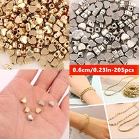 205pcs 6mm Small Peach Heart Beads For DIY Making Dly Cute Style Holiday Decors Ornament Craft Supplies