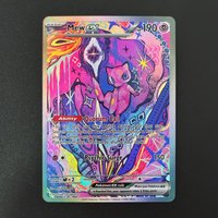 DIY Pokemon Mew ex Holographic Texture English Version Full Art Premium Anime Collection Card Perfect Condition