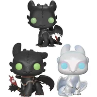 Funko pop How to Train Your Dragon Toothless #100 #686 Light Fury #687 Action Figure Toys Collection Dolls Gifts for Children