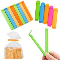 10-20PCS/Set Sealing Clip Colorful Reusable Snack Storage Sealer Clamp Kitchen Gadgets for Food Fresh Keeping Moisture Proof ZYF