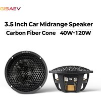 2Pcs 3.5inch carbon fiber basin car mid-range speaker, 3-inch car center speaker, luxury car two-way three-way mid-range speaker