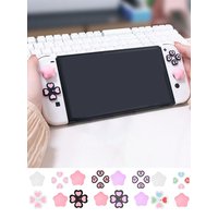 Silicone Button Stickers For Nintendo Switch 2 Star Love Button Grips Caps Joystick Cap+button Sticker Set Gaming Accessory