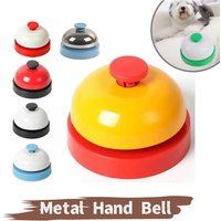 New Metal Hand Bell Delicate Durable Hand Clapping Bell Hand Pressing Service Bell Table Game Toy Accessories