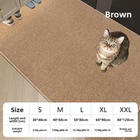 Wear Resistant Cat Scratching Mat Sisal Like Non Slip Stable For All Seasons Grinding Claw 2026