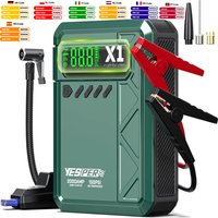 YESPER 2000A Autobatterie-Starthilfe mit Luftkompressor 150PSI, 12V Starter für 8L Benzin-/6L Diesel-LKWs