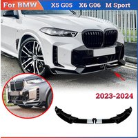 Front Bumper Lip Splitter for BMW X5 G05 X6 G06 M Sport LCI 30d 40i M60i 2023-2024 Front spoiler Protector Cover Modification