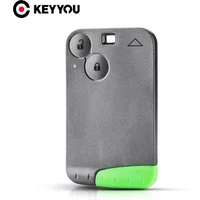 KEYYOU New Car Key Case Replacement For Renault Laguna Espace 2002-2006 Smart Card Key 2 Buttons With Blade