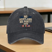 Baseball Cap No Scotland No Party 2026 with Flags Summer Street Style Hip Hop Hats Couple Women Design Outdoor Gym Baseball Caps