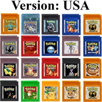 USA GBC Pokemon Series Game Cartridge Roaming Red Factory Adventure Gold 97 Reforged Creepy Black Jade Version God of Arena