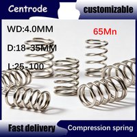 65Mn Telescopic Spring Wire Diameter 4.0mm Outer Diameter 18-35mm Length 25mm-100mm Compressed Return Spring for Spot Goods
