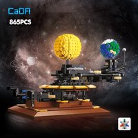 Cada 865 pièces système solaire de ville terre et soleil horloge blocs de construction expérience scientifique éducation briques jouets garçons cadeaux
