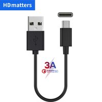 Short USB C Charger Cable for Sony Wireless Headphone USB 3.0/USB 2.0 A Male to USB-C Type C Fast Charger Power Data Cable Cord