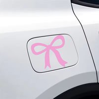 Pink Bow Car Sticker, Waterproof Bow Designed for Car Window Decoration Can Be Used for Car Decoration