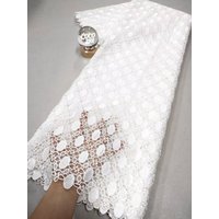African Nigerian,High Quality Tulle Lace Fabric,for Sewing Wedding Party Gown Dress,Embroidered Cotton Damask,,5Yards, 2026