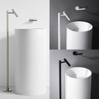 Floor Standing Bathroom Faucet High Tall Basin Tap Bathub Faucet Cold And Hot Water Column Vertical Mixer Sink Tap Single Handle